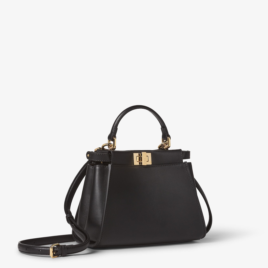 FENDI Peekaboo Mini Black leather bag - Image 2